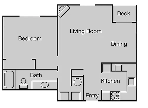 Floor plan Floorplan 1x1