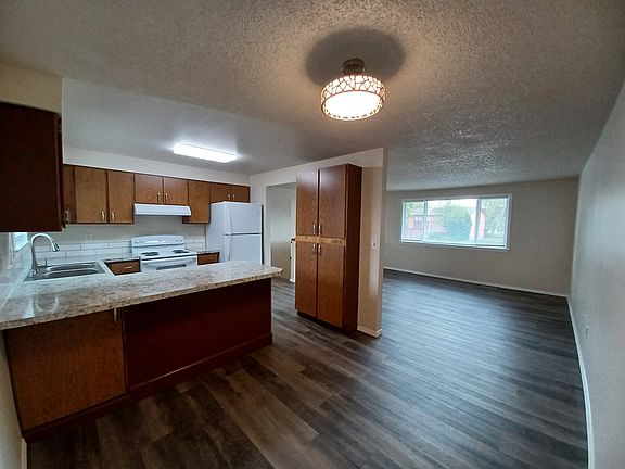 Dining room looking towards kitchen and living room.