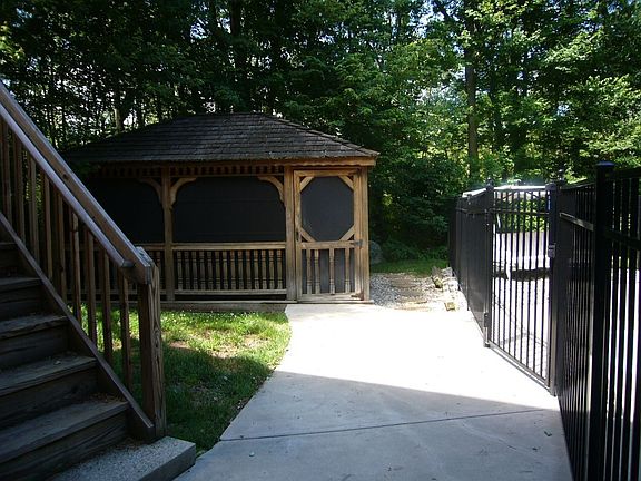 Gazebo and Pool Entry