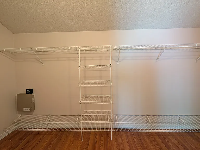 inside master closet