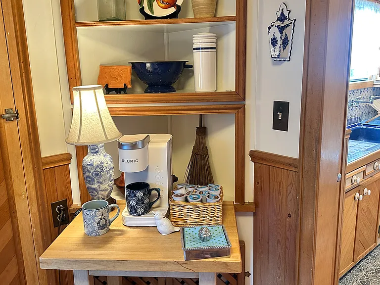 Keurig coffee bar in kitchen