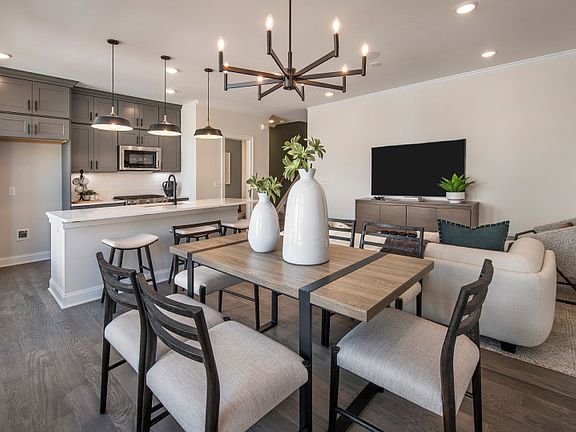 Open concept layout and modern Union townhome