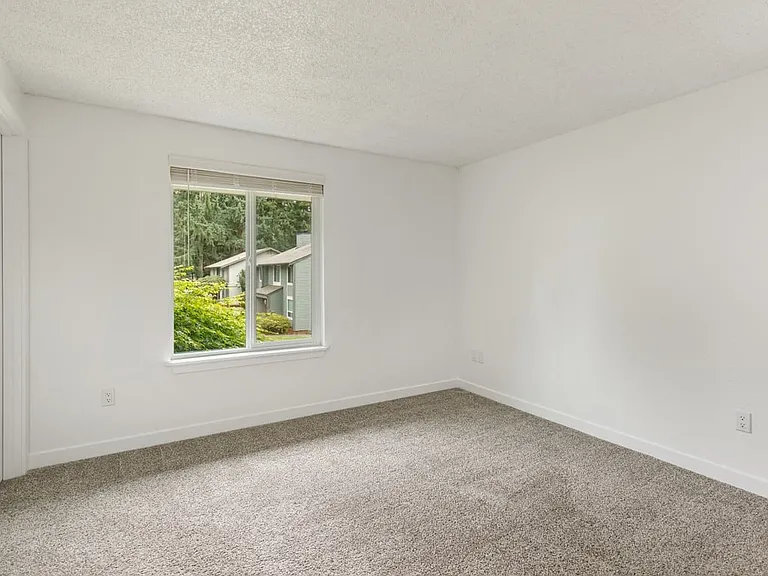 Our Apartment Bedroom at Wilderness West Apartments in Olympia, Washington
