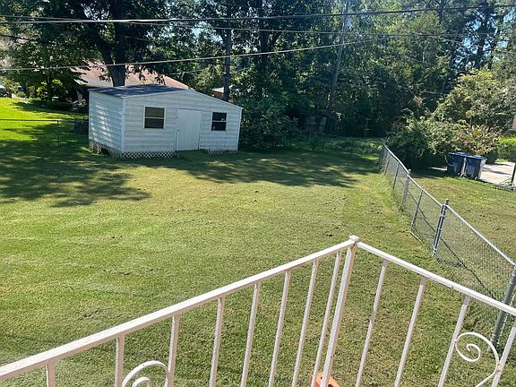 fenced in back yard