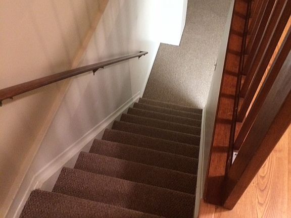 Stairs to finished basement