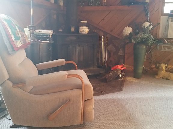 Living room fireplace