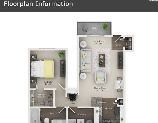 Floor Plan for apartment