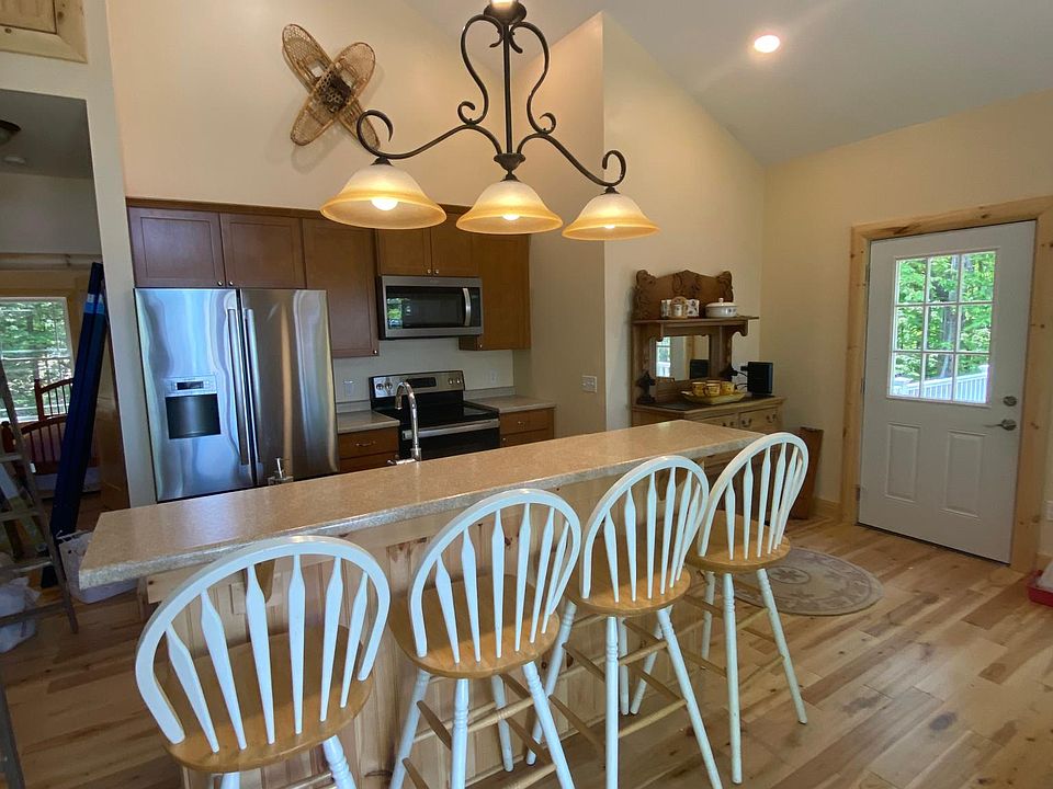 Island and kitchen