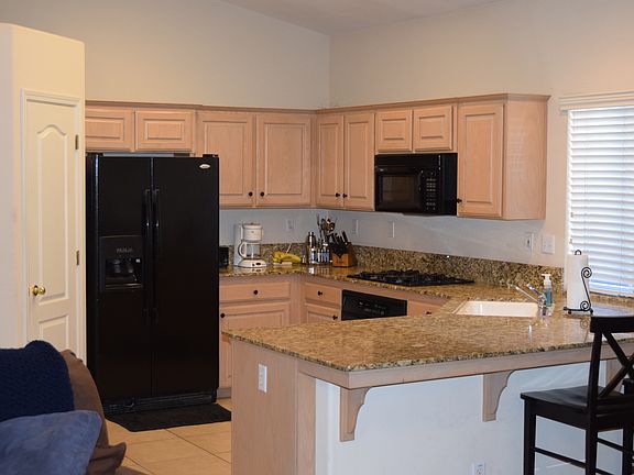 Kitchen with granite