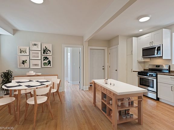 Dining and kitchen space