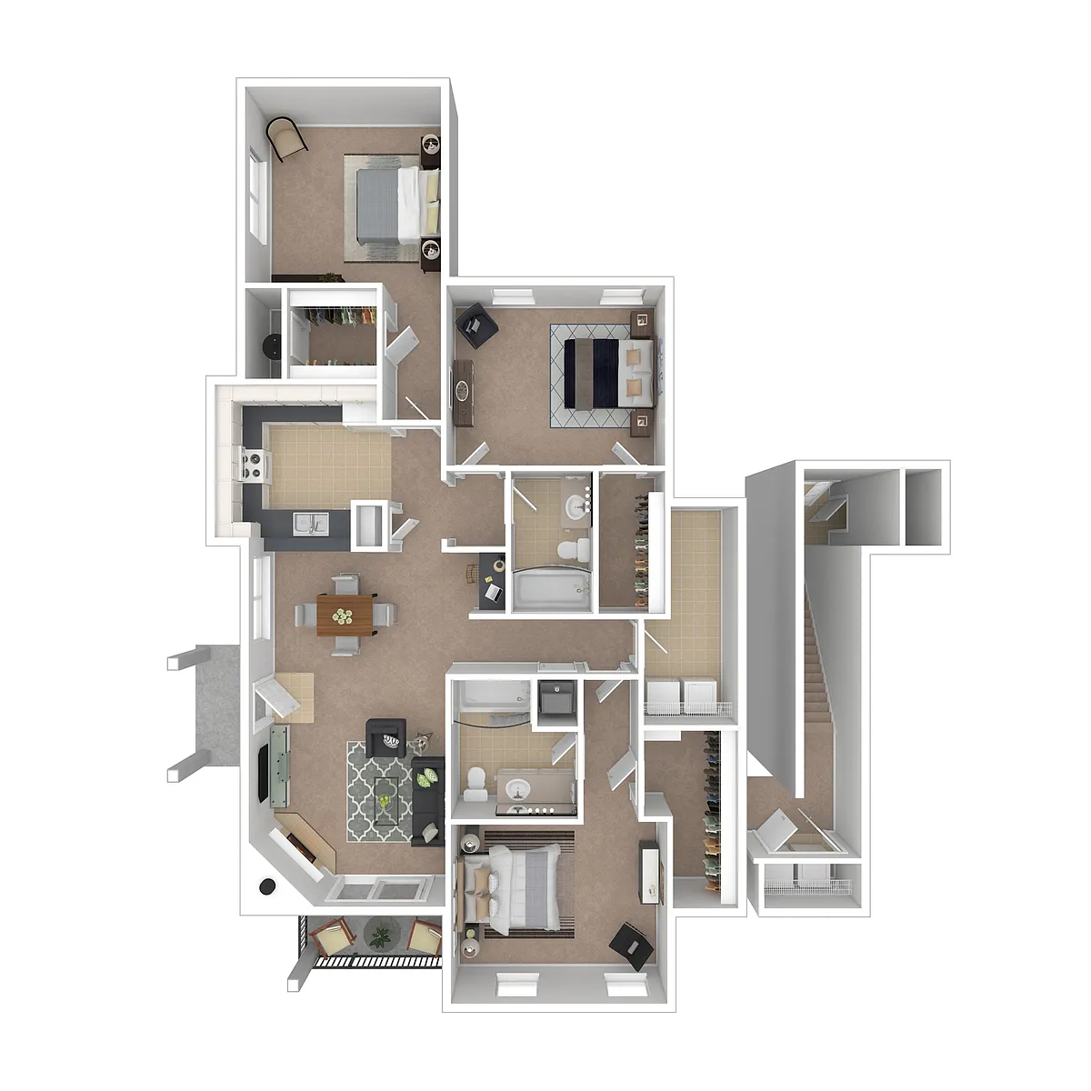 Floor plan The Ratama - Carriage House