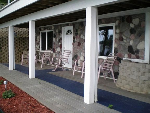 Inviting front porch.