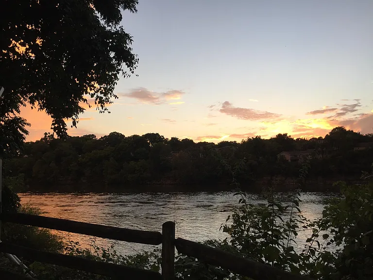 View from the Greenway, overlooking the Cumberland River, about a 15-minute walk from the house.