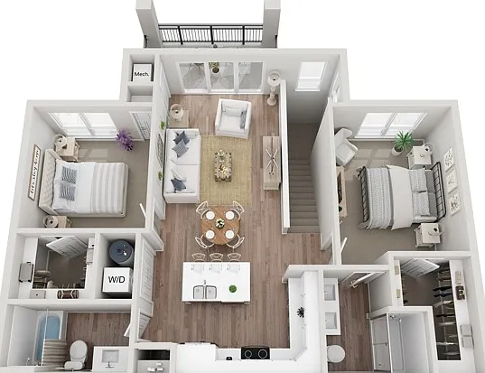 Floor Plan 2BR B | Seasons at Hoffman Estates | Apartments in Hoffman Estates, IL Floor Plan 2BR B | Seasons at Hoffman Estates | Apartments in Hoffman Estates, IL