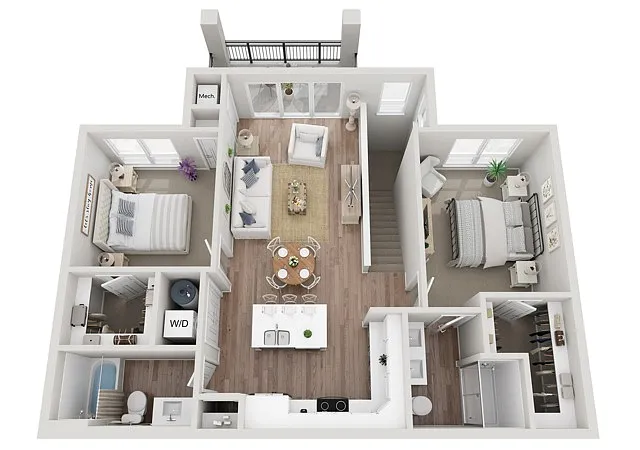 Floor plan 2BR B