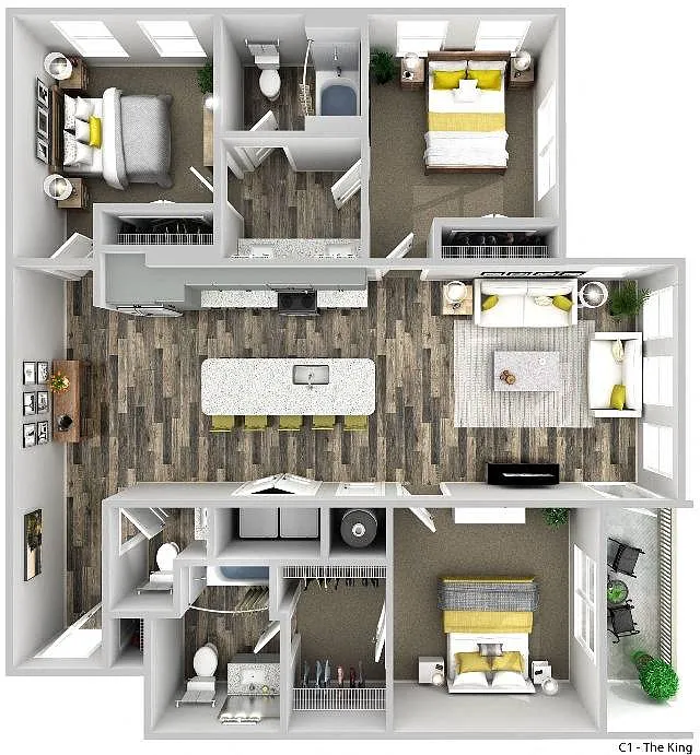 Floor plan C1 - The King