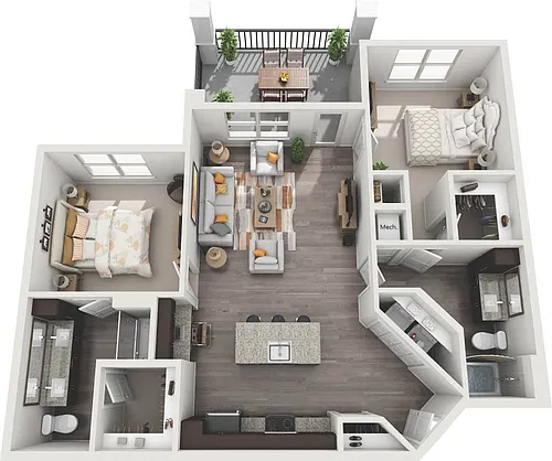 Floor plan B3
