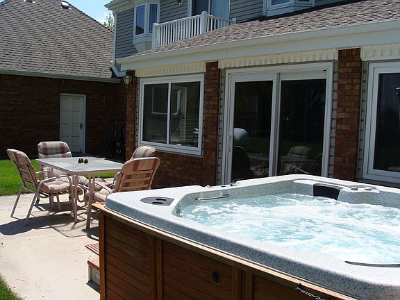 East Sunroom, Patio & 6 person Hot Tub