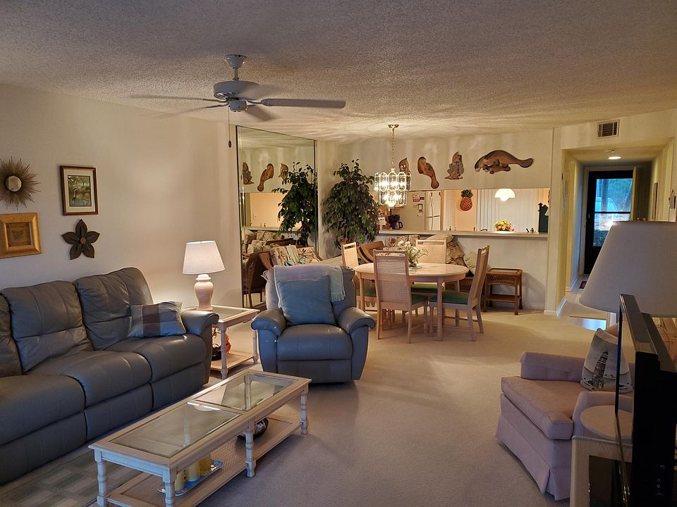 Living room and dining room