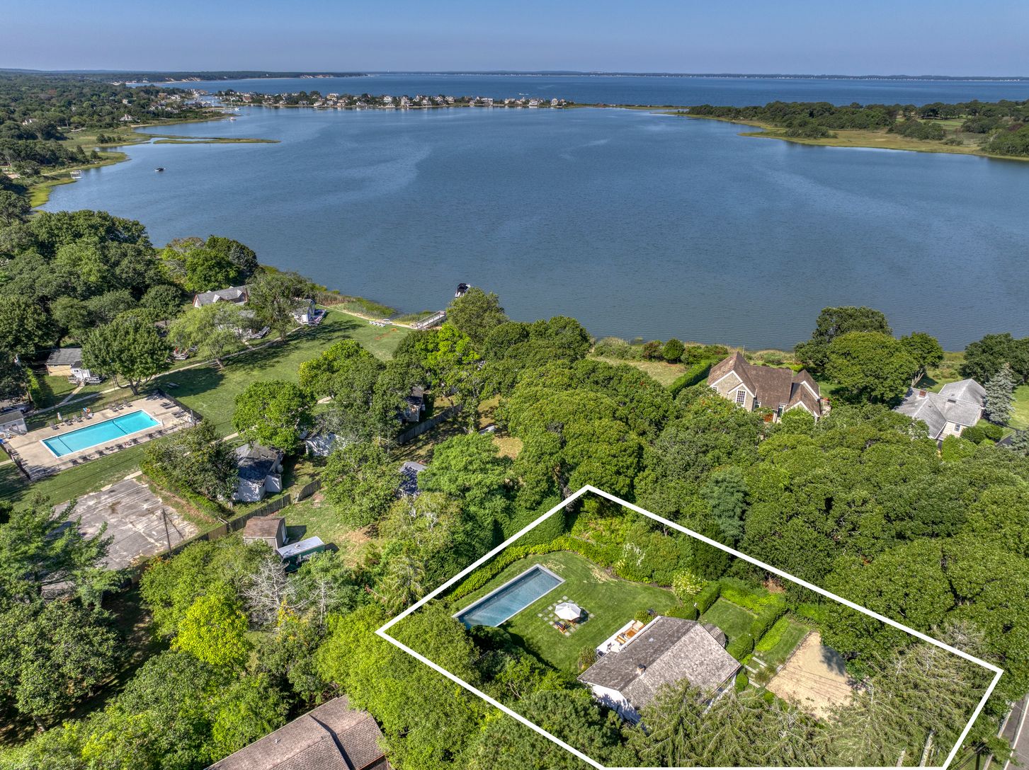 Aerial #1 w/ relation to Cold Spring Pond