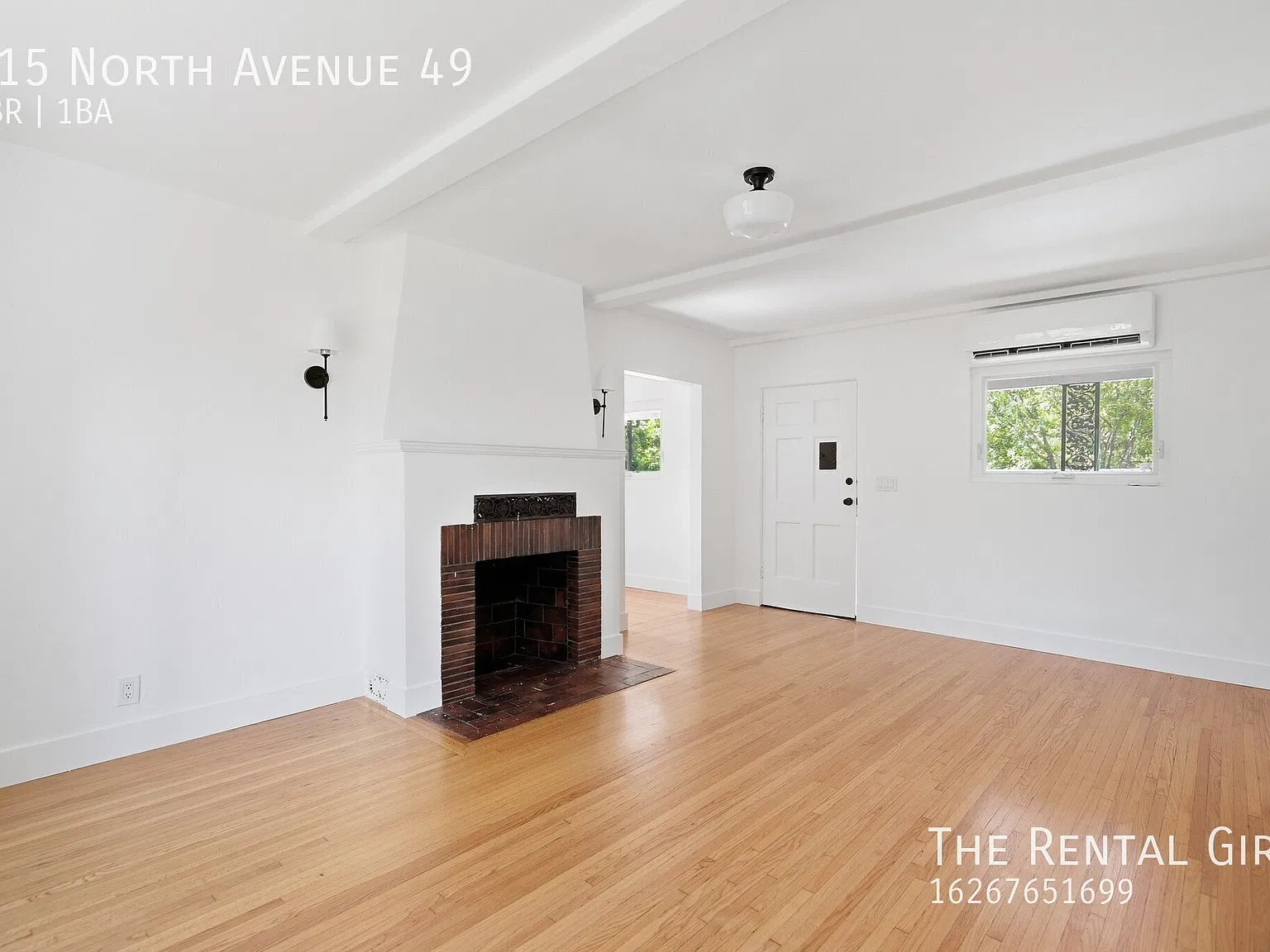 Updated Highland Park 1BR/1BA | Top Floor Unit | Decorative Brick Fireplace + Original Hardwood F... — Photo 3