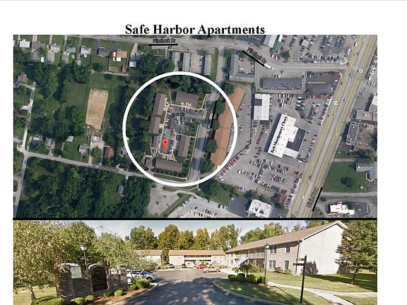 Arial View of Safe Harbor Apts.