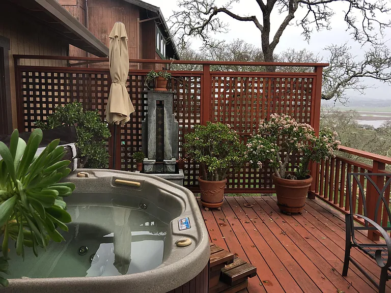 Hot Tub with a view.
