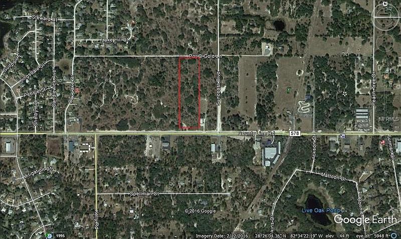 Frontage on county line road