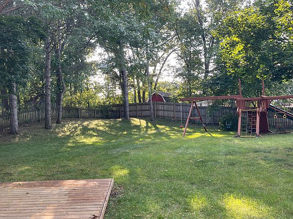 Fully fenced backyard