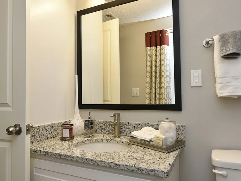 Bathroom + Granite Counters