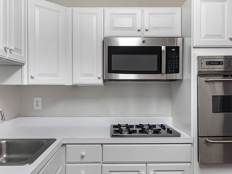 Your new kitchen features stainless-steel appliances