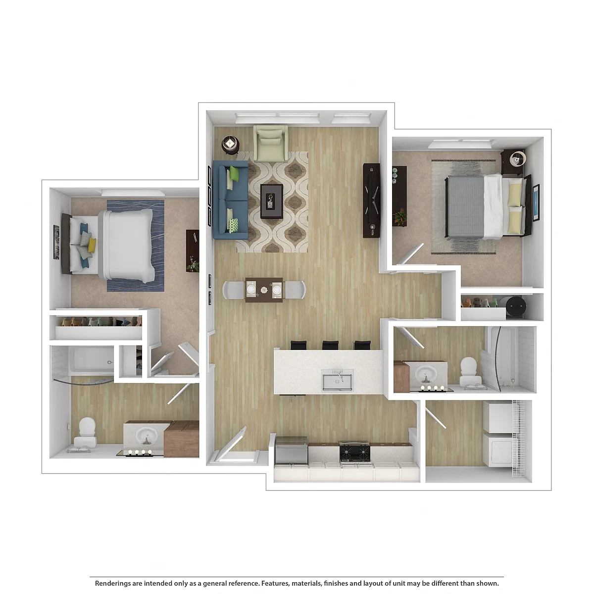 Floor plan 2B 2B Plan B