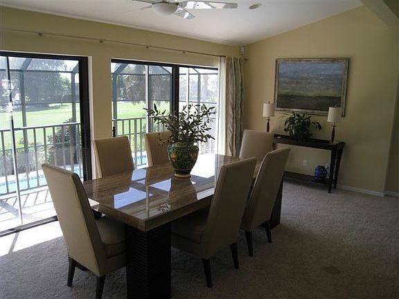 Dining Room Overlooking Pool