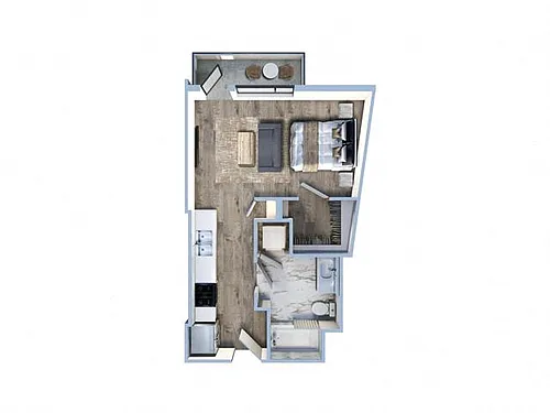 Floor plan Studio-A3