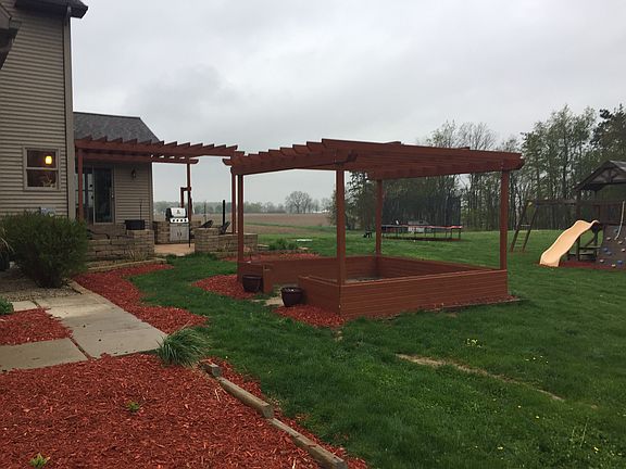 View of patio/garden ar