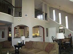 Den & back stair case
