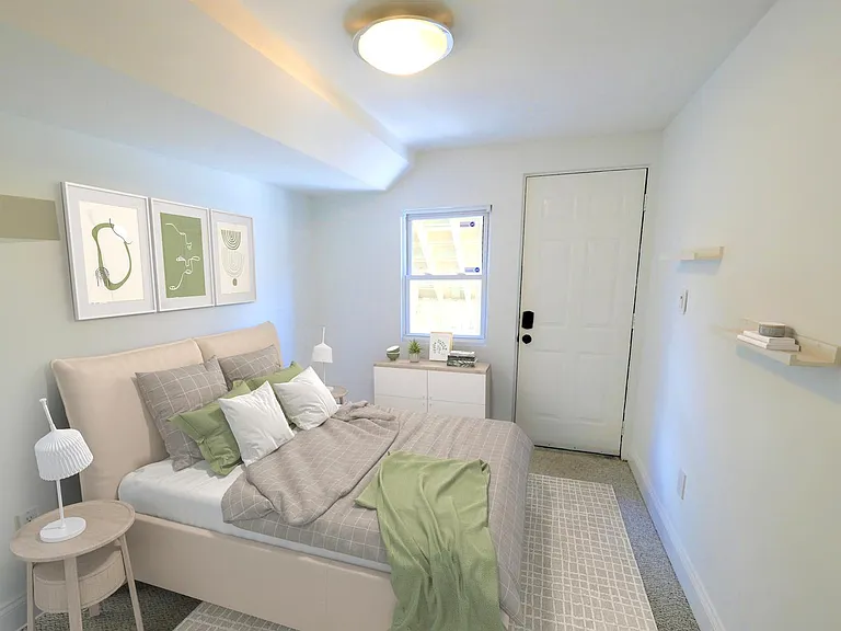 Bedroom 4. This image shows a virtually furnished space. Bedrooms come unfurnished.