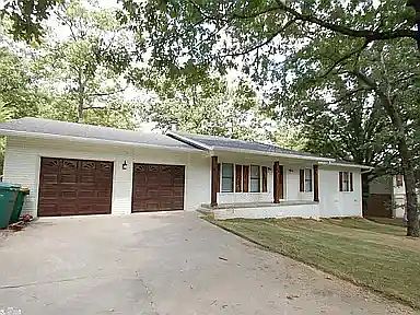 Attached two-car garage