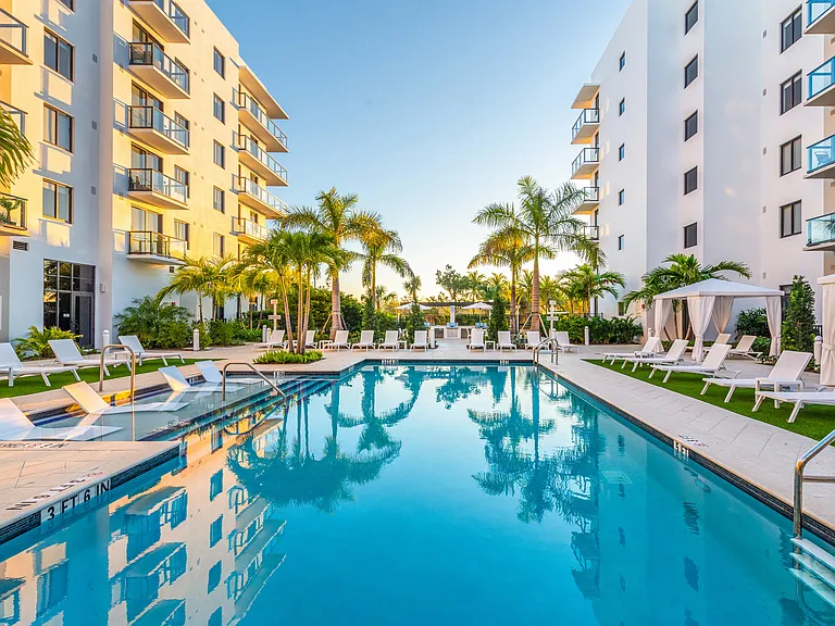 Resort-style swimming pool for your every day oasis at Villa Laguna