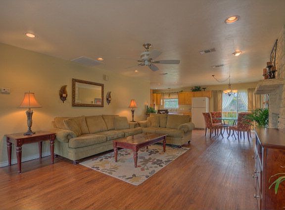open concept living, breakfast and kitchen