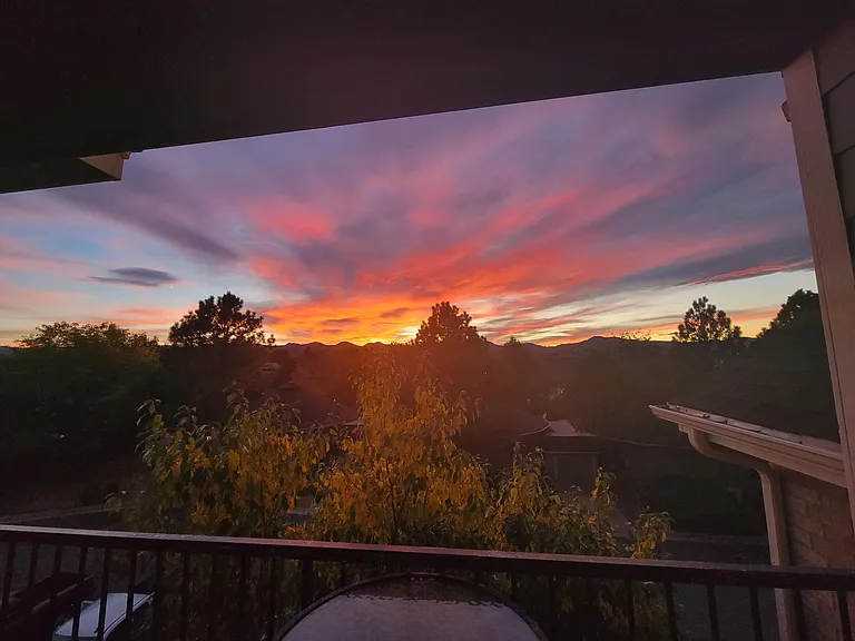 Actual view from living room and balcony