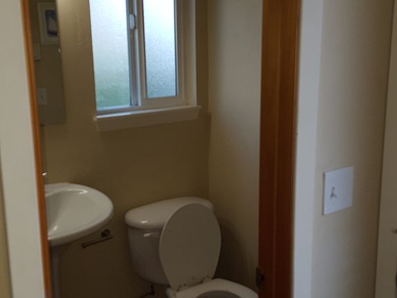 Downstairs half bath.