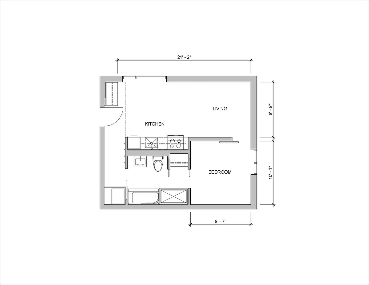 Floor plan One Bedroom