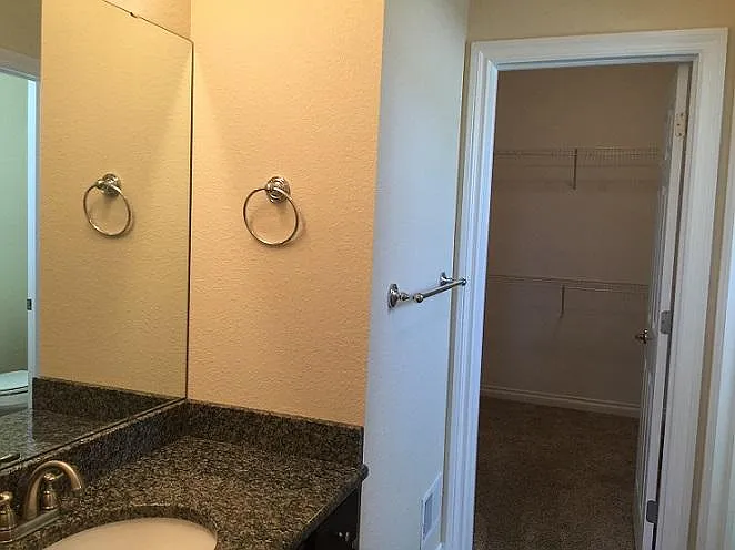 Master bath and walk-in-closet