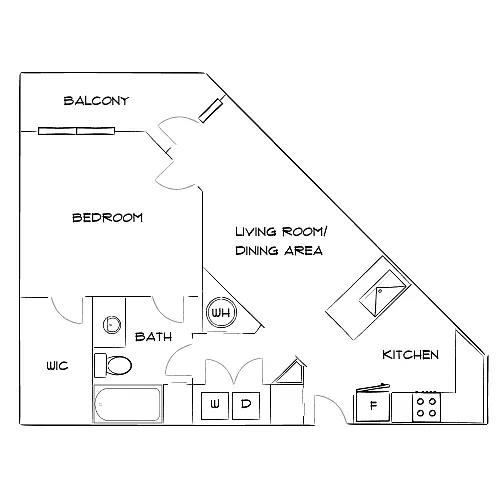 Floor plan Design 1B