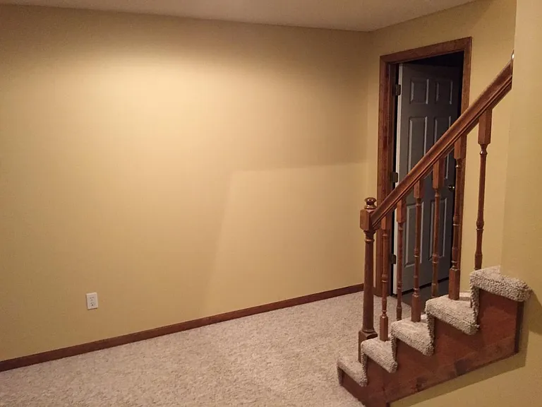 Going to the basement, plenty of storage. Very dry basement.