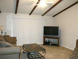 Living Room w/beamed ceiling