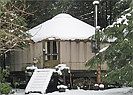 Yurt in winter