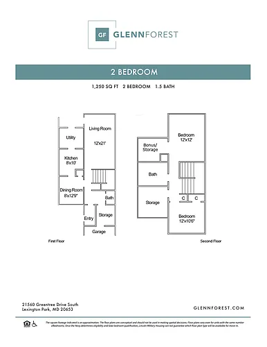 Floor plan 2 Bed
