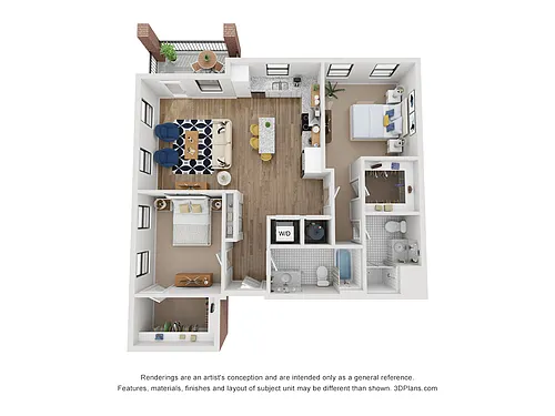Floor plan 2 Bedroom
